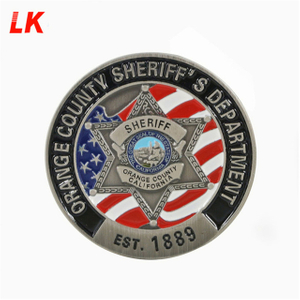 Wholesale factory custom round Stamping souvenir Enamel coin metal copper brass military challenge coin