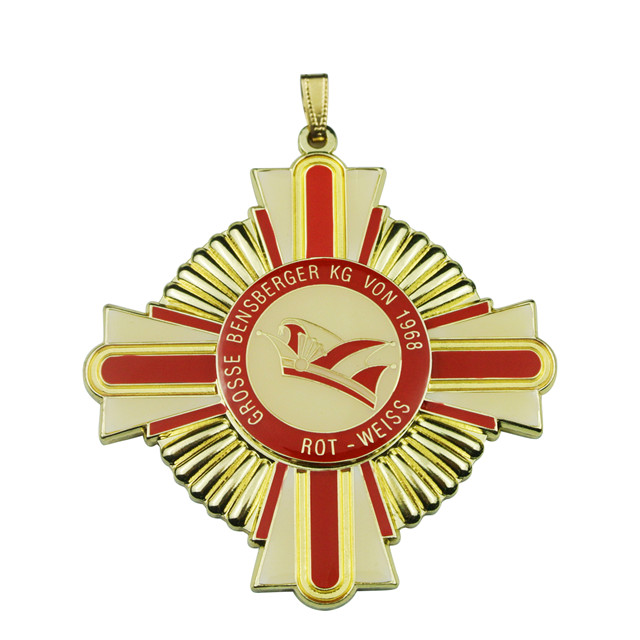 wholesale Casted Golden Plated Enamel Colours Carnival Medal 