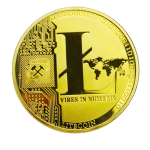 Hot sale Metal gold silver plated bit coin art collection gift copper 3d Litecoin bitcoin coin