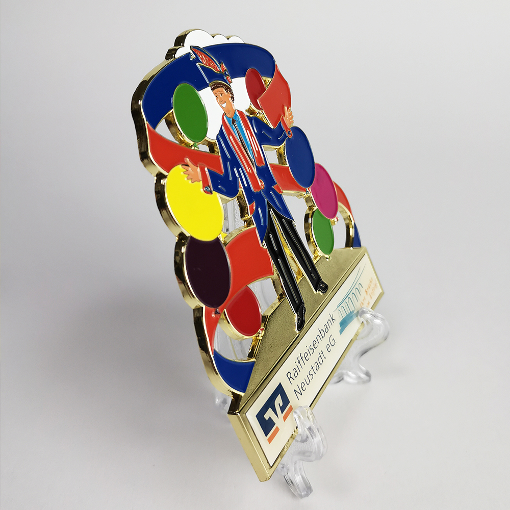design custom shape soft enamel 2d 3d Epoxy Resin Carnival Medals 【Color Enamel Above, Epoxy Resin Below 】