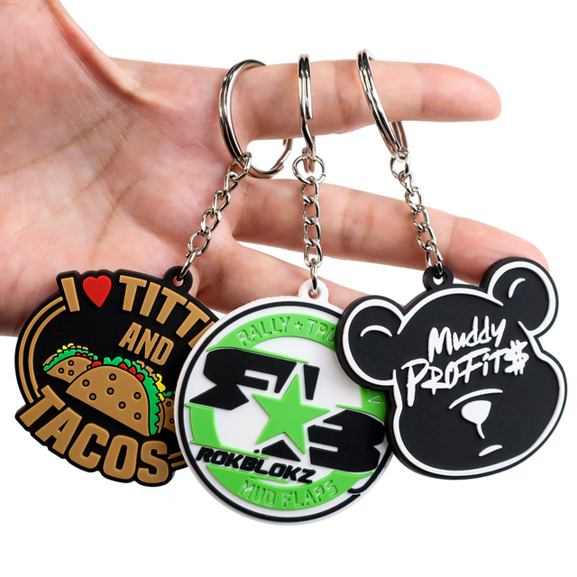 Inexpensive Portable anime soft pvc Keychain