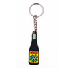 Inexpensive Cartoon wine bottle Shaped PVC Keychain