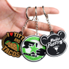 Plain Double Sided letter PVC Keychain