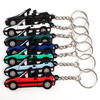 Cute cartoon car Shaped PVC Keychain