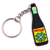 Inexpensive Cartoon wine bottle Shaped PVC Keychain