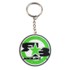 Plain Double Sided letter PVC Keychain