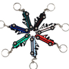 Cute cartoon car Shaped PVC Keychain