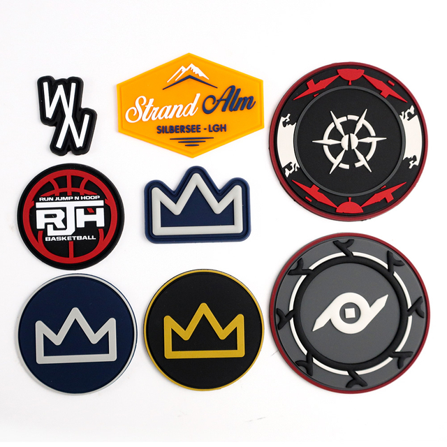 Low Cost Heat Transfer Logo PVC Patch