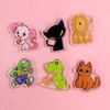 laser cut Acrylic brooch pins Lapel Pin