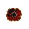 flower dye black gifts Lapel Pin