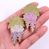 flower dye black gifts Lapel Pin