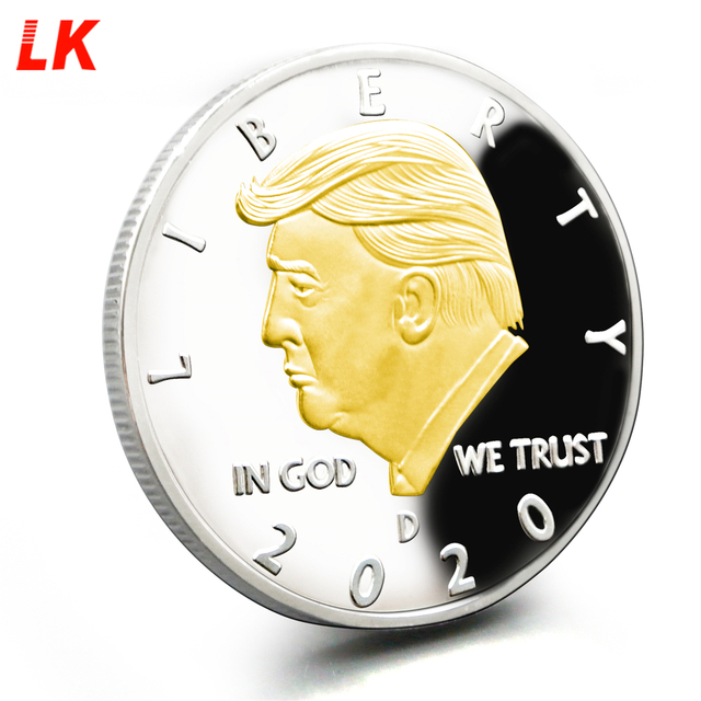 Save America again Souvenir Personal Custom Coin Metal Gold Silver trump challenge coin trump coin 2024 With Plastic Box