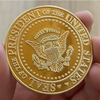 2020 joe biden & harris collectible challenge coins , biden us president DNC roped edge victory gold coin