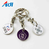 Spot Cheap Custom Metal Token Coins Shopping Cart Trolley Token Keychain