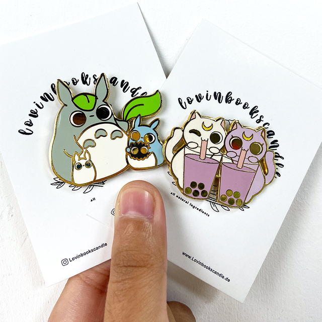 Wholesale custom metal 3d fashion anime character badges lapel pins