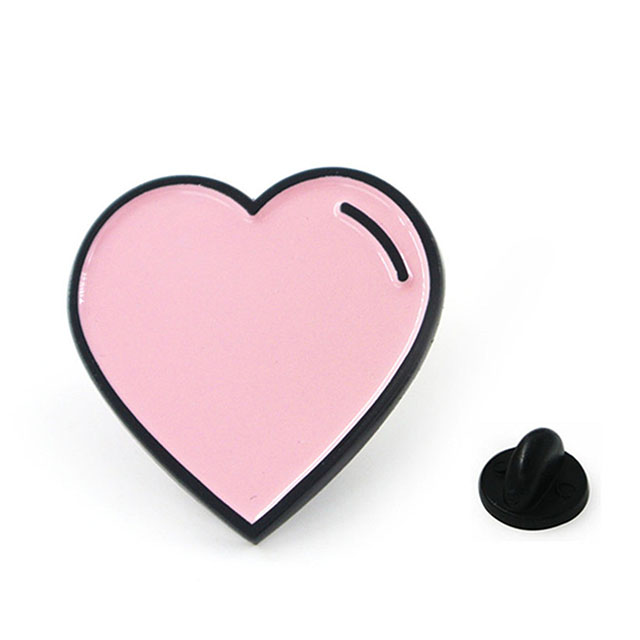 Bulk Hard Enamel Heart Lapel Pin Badges