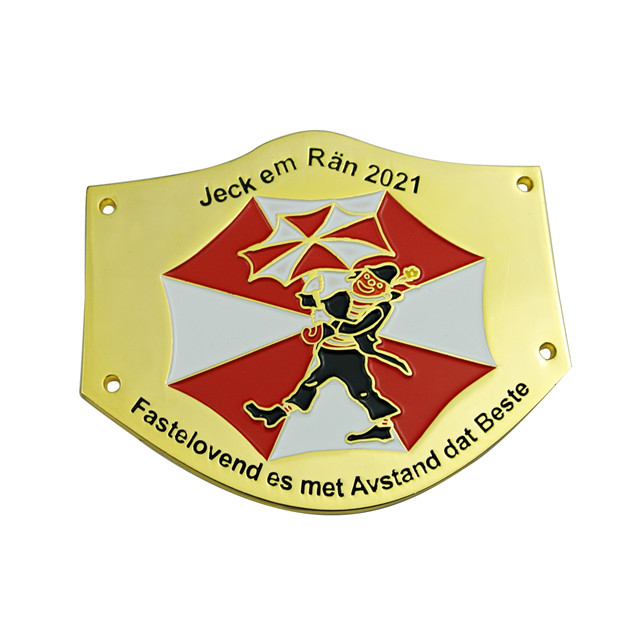 wholesale Casted Golden Plated Enamel Colours Carnival Medal 