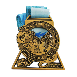 3d metal sports medals and ribbons
