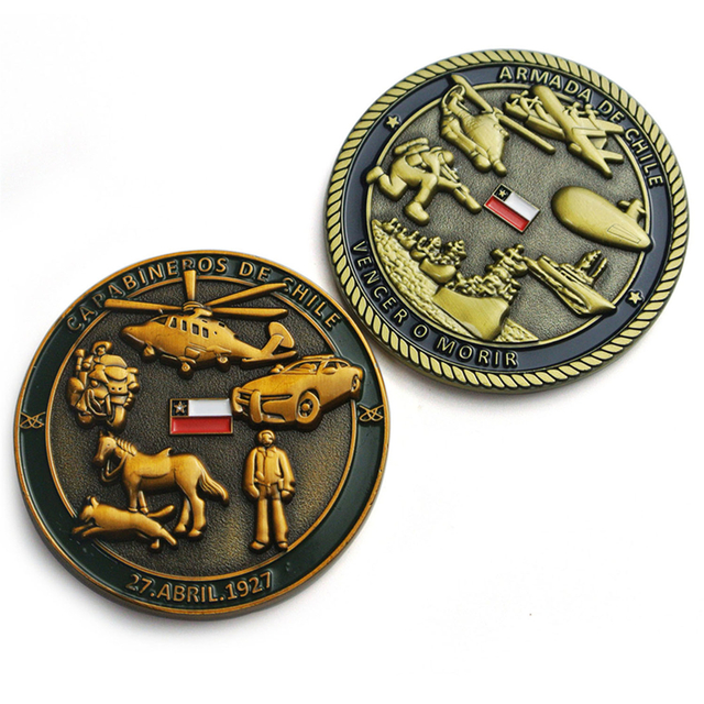 Custom Enamel Us Army Challenge Coins 