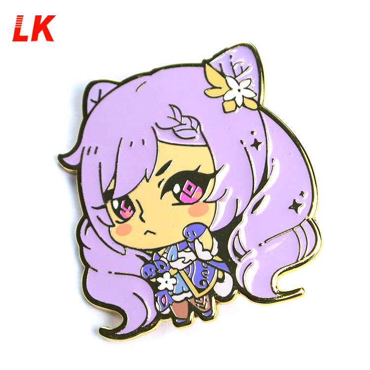 Wholesale No Minimum Metal Pins Supplier Glitter Brooch Anime Hard Enamel pin Soft Lapel Badge Manufacturer Custom Enamel Pin