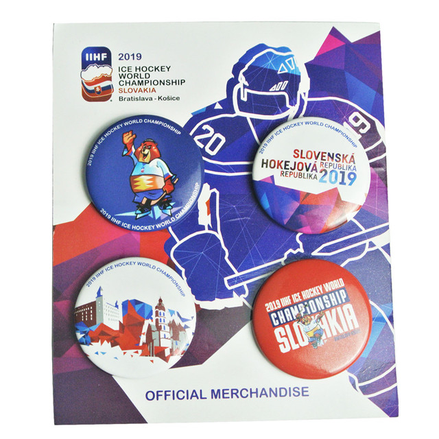 Printed Logo Pin Button Badge