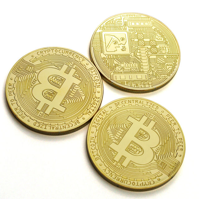 Wholesale bit souvenir coin custom physical metal gold plated btc bitcoin collector commemorative coin