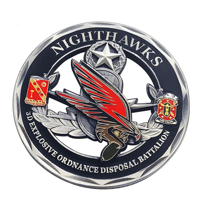 Manufacturer no minimum personalised custom made 3d enamel american army eagle coin usa military police challenge metal coins
