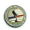 United states no minimum cheap blue line custom military challenge coins