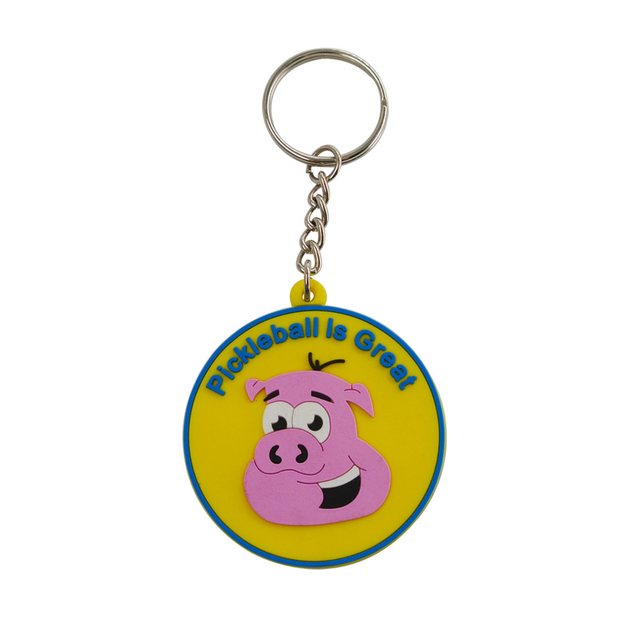 custom logo rubber pvc keychain