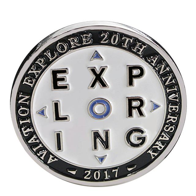 custom made usa silver challenge coin