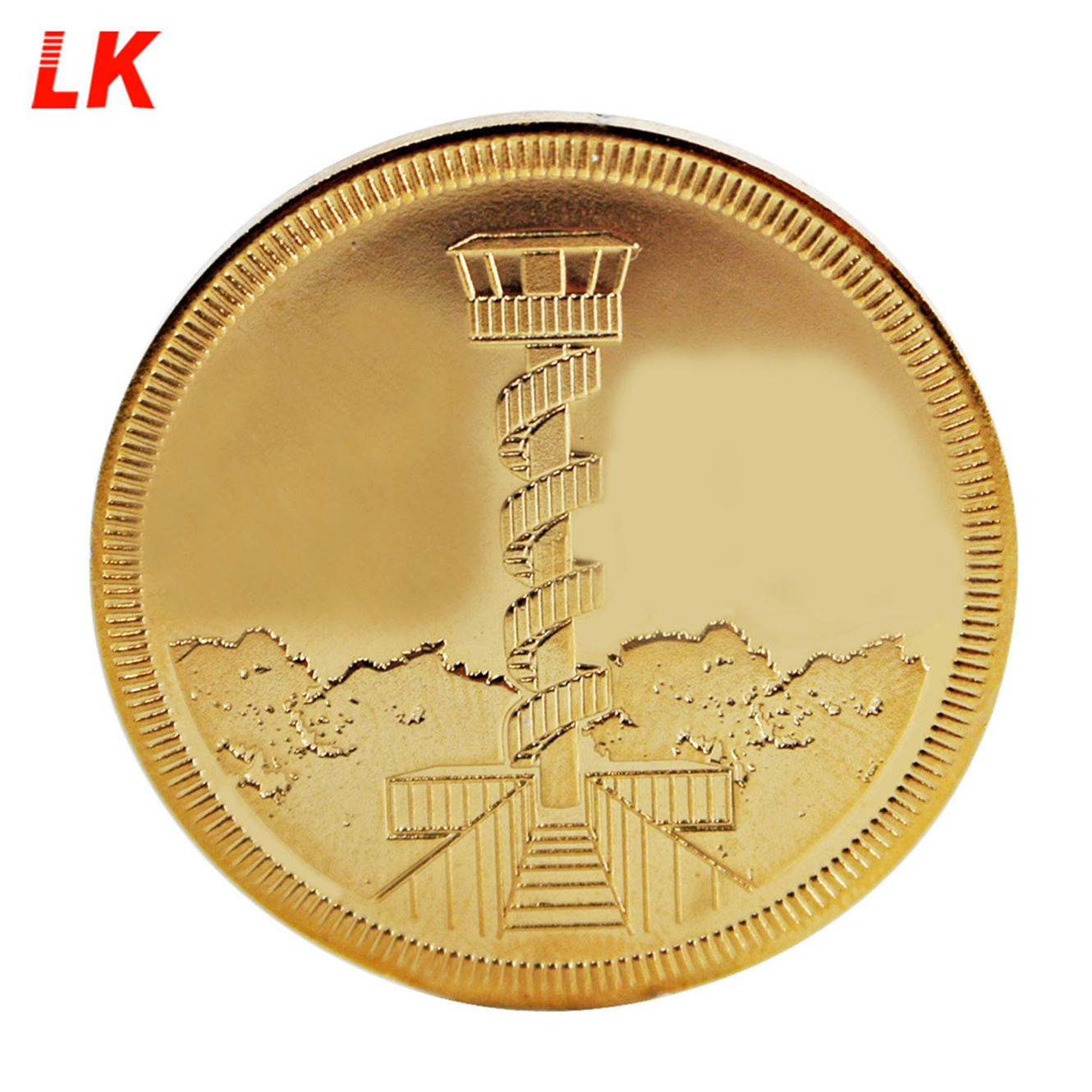 Zinc alloy 3D Gold Military Commemorate Custom Metal Challenge Coin