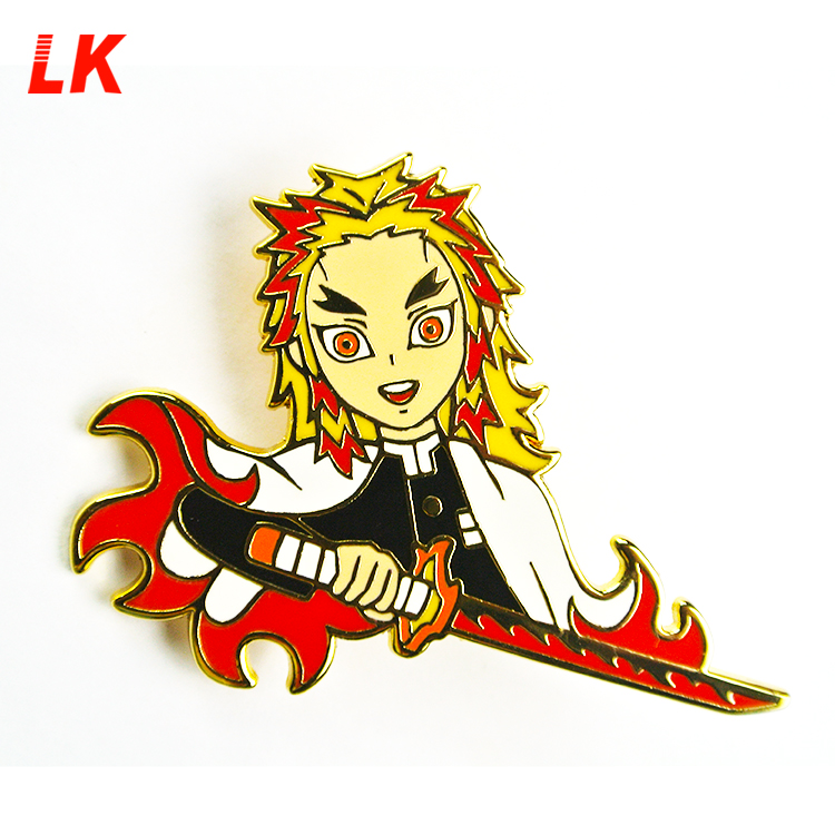 No Minimum Factory Manufacturer Custom Soft Enamel Glitter Anime Cartoon Lapel Pins Metal Badge Hard Enamel Pin