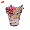 Kunshan lapel pin with your own design badge banana milk with box shaped hard enamel pin
