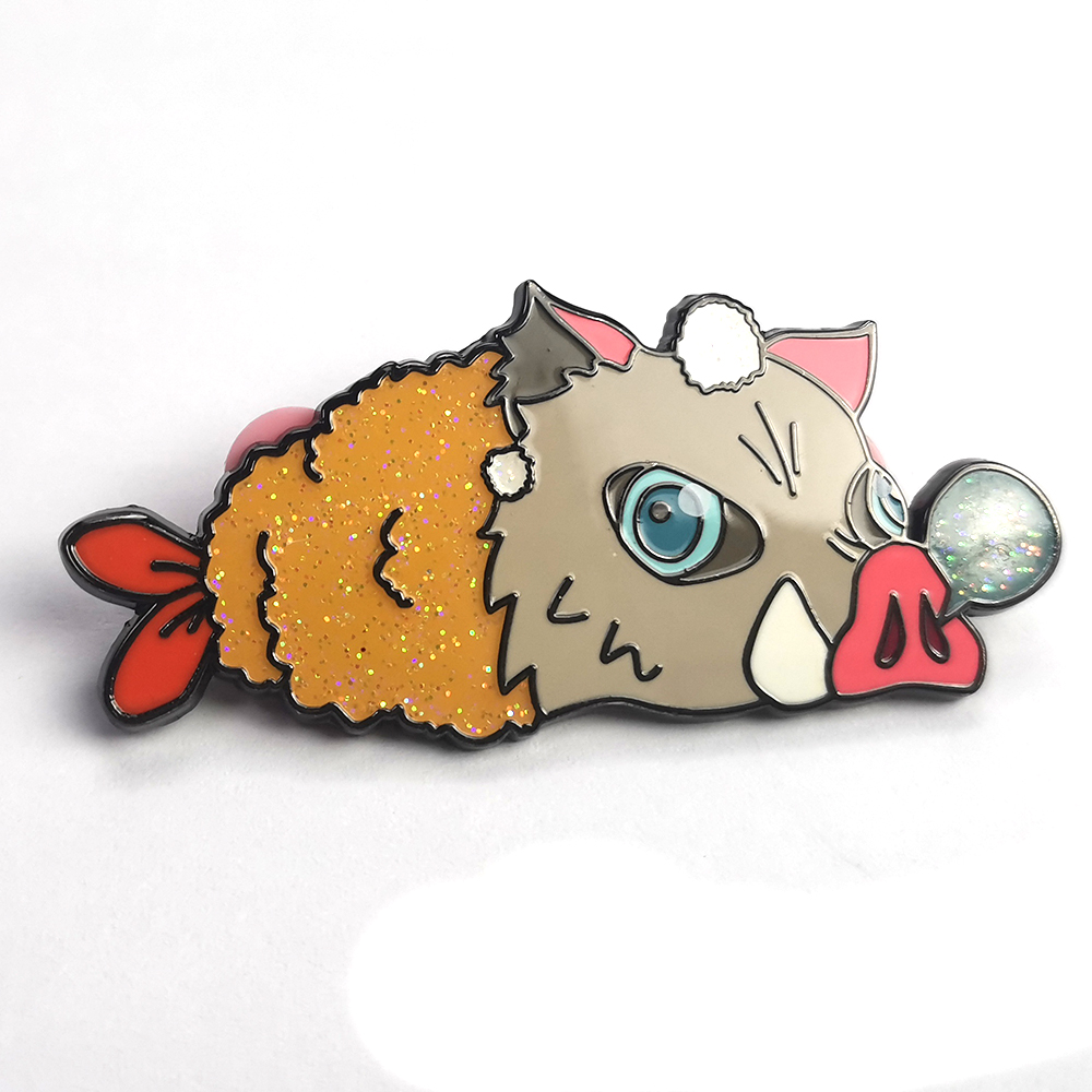 Wholesale custom metal 3d fashion anime character badges lapel pins