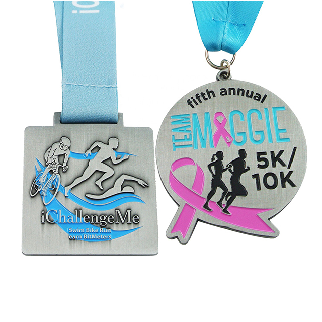 custom swimming triathlon medals