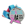 custom personalised marathon running medal for sale