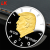 Donald Trump 2024 Challenge Coins, Keep America Great United States Presidential Re-Election Campaign Gold Plated Coin Token