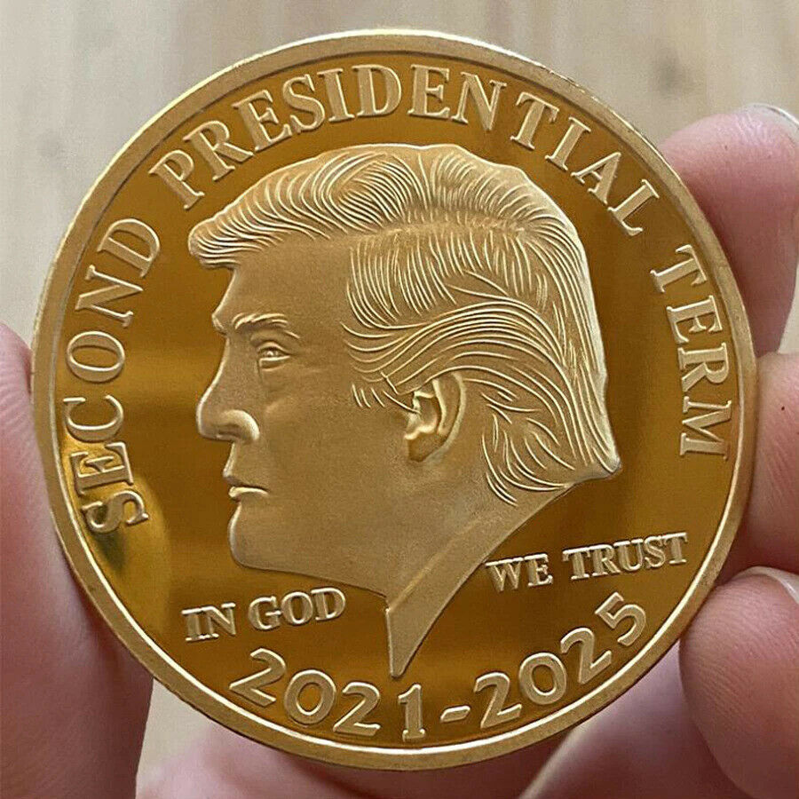 2020 joe biden & harris collectible challenge coins , biden us president DNC roped edge victory gold coin
