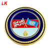 China Factory Cheaper Navy Death Smiles Gold Plated Challenge Enamel Custom Coin For Collectible Gift