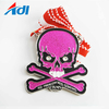 Fashion Water Brick Nickel Plated Pink Glitter Skull Carnival Medal Day of The Dead 
