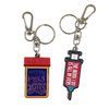 Initial Letter Number Plate Keychain for Girls