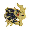 custom metal logo gold lapel pins for sale