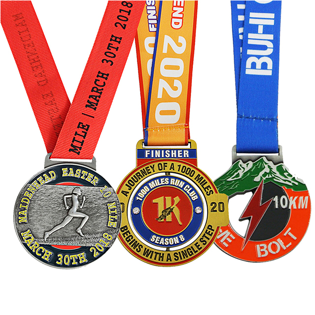 custom personalised marathon running medal for sale