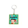 bulk cartoon rubber pvc keychain