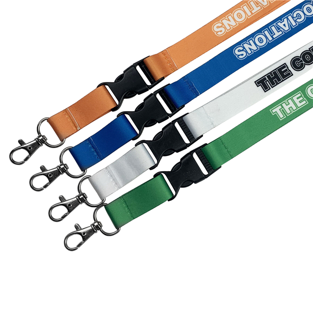 Silky Lanyard/Neck Strap for ID Card Holder- 15mm(Blue, Pack of 2)