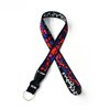  custom silk screen woven nylon lanyard
