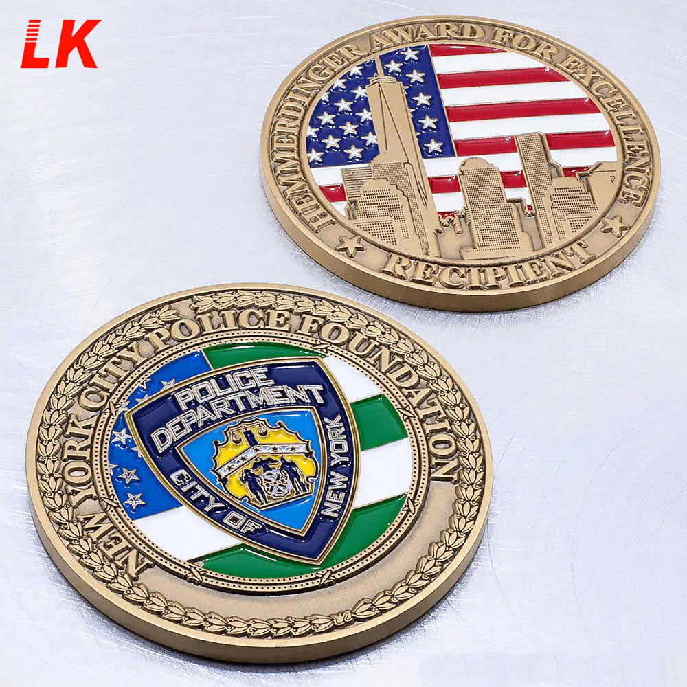 Design your own logo cheap promotional custom souvenir coins antique brass metal challenge coin