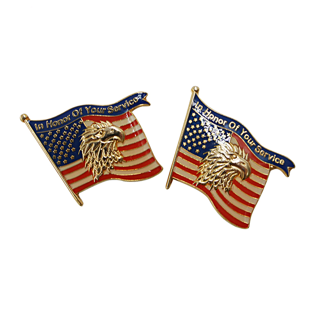 commemorative eagle lapel pin