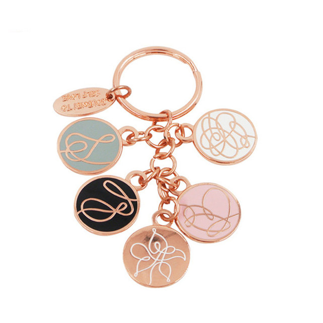 Personalized Girly Metal Key Chain for Bag