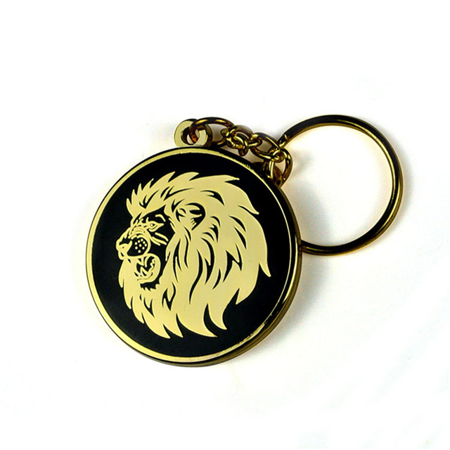 Small Rond Brass Metal Key Ring